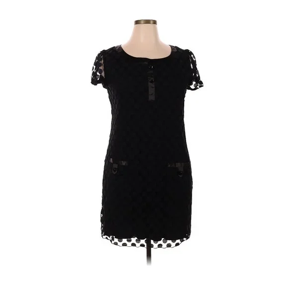 Enfocus Studio | Dresses | En Focus Studio Little Black Polka Dot Lace Dress  | Poshmark